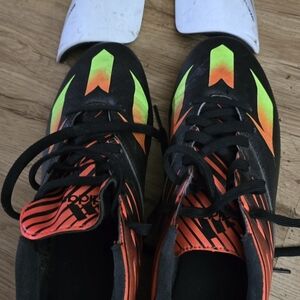 Adidas Athletic Soccer Cleats Shoes Messi 15.1 Black Green Solar Red  AF4852